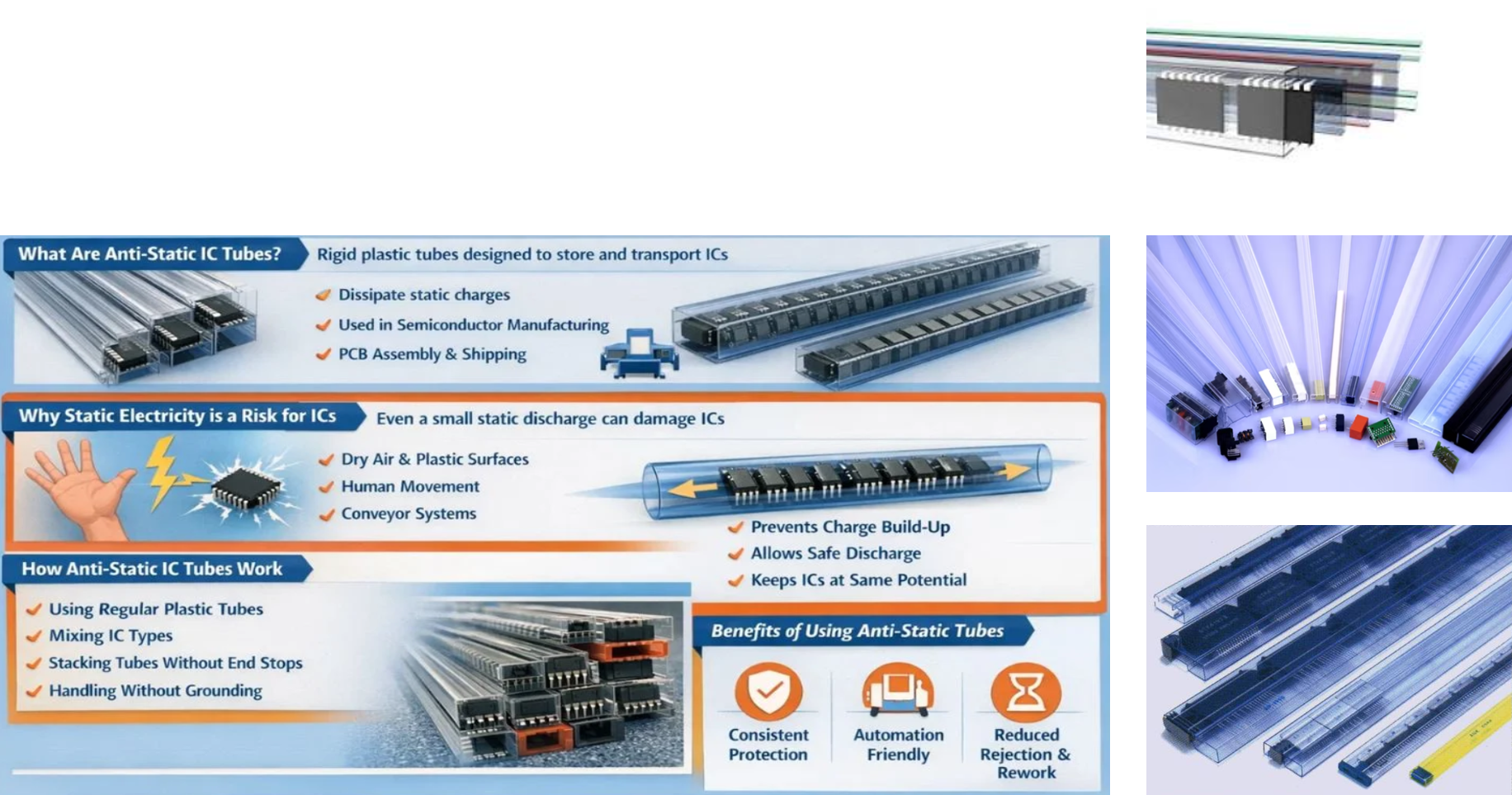 Antistatic IC Tubes